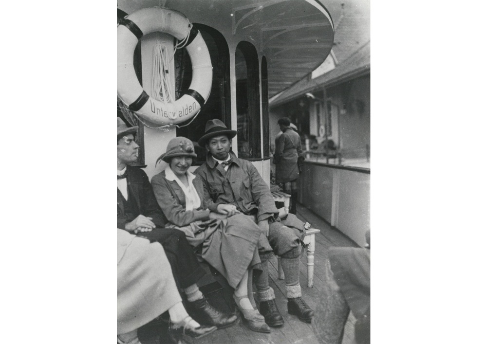 「伊三郎とリチ、船上にて」1924年、京都国立近代美術館蔵